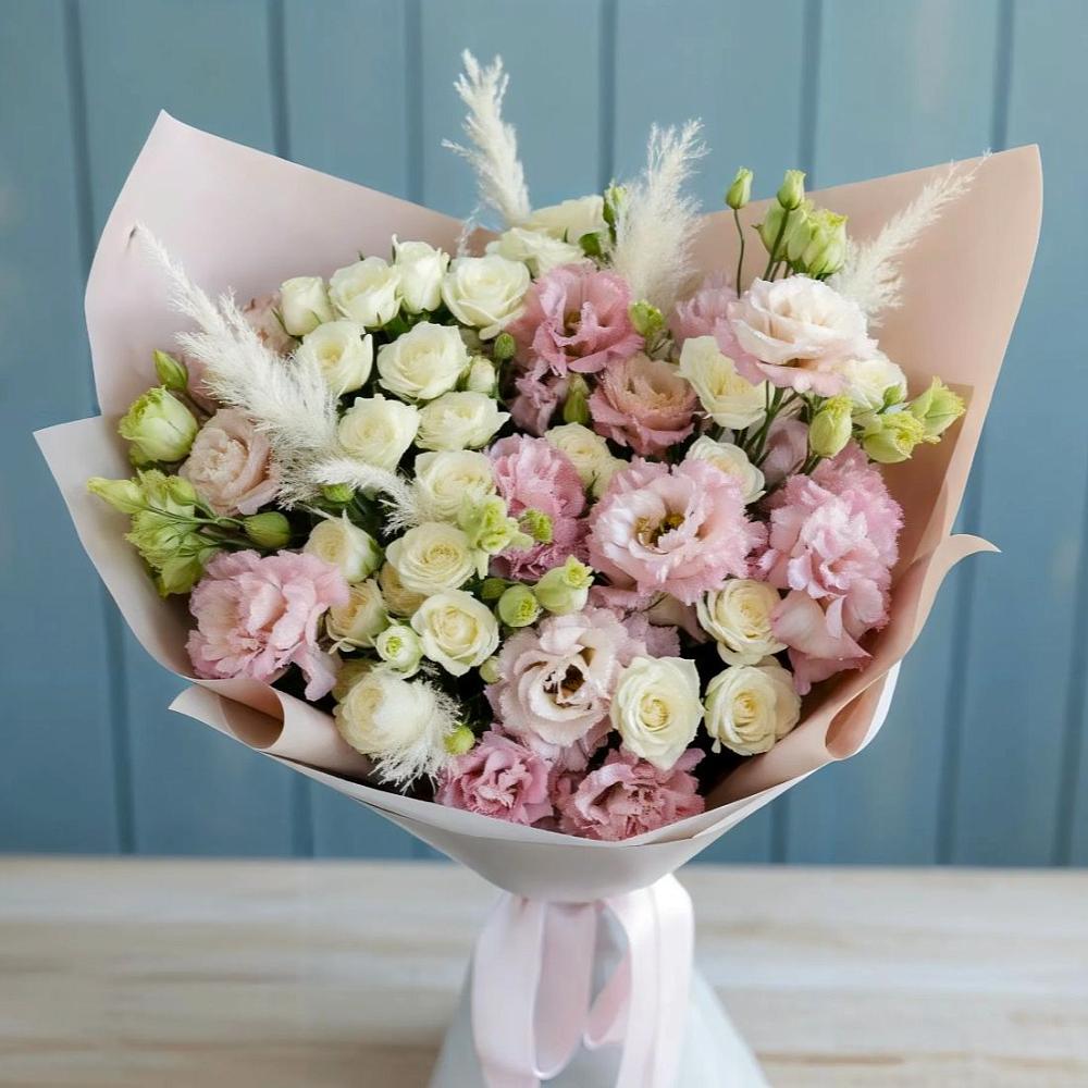 Букет цветов из: Альстромерии и Розы в Федоровка Республика Башкортостан