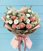 Букет цветов из:  Розы, Альстромерии и Лизиантусы #REPLACE_PRED# Федоровка Республика Башкортостан