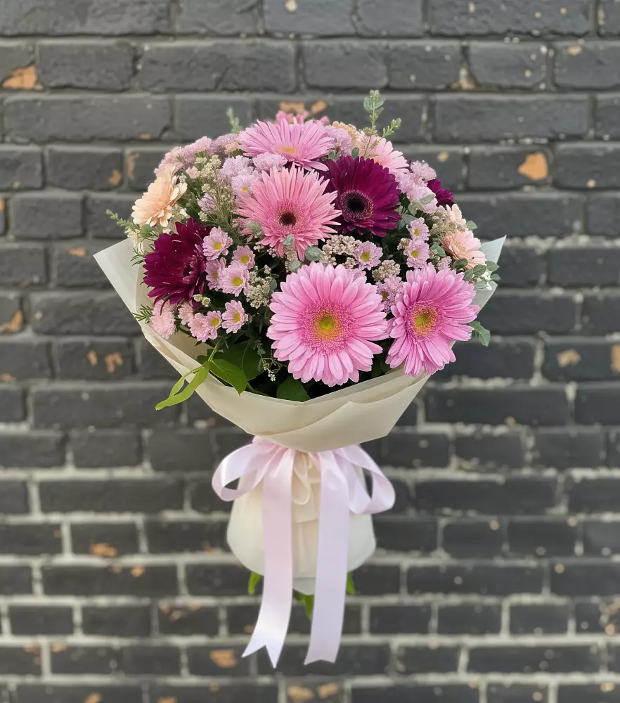 Букет цветов из: Герберы и Хризантемы в Федоровка Республика Башкортостан