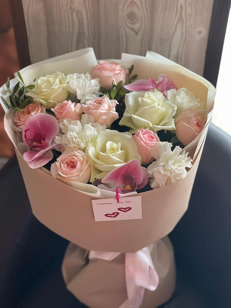 Букет цветов из: Орхидеи, Розы и Гвоздики в Федоровка Республика Башкортостан