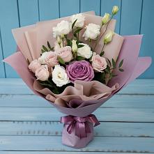 Букет цветов из:  Розы и Лизиантусы в Федоровка Республика Башкортостан