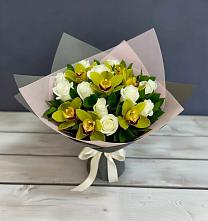 Букет цветов из:  Орхидеи и Розы в Федоровка Республика Башкортостан