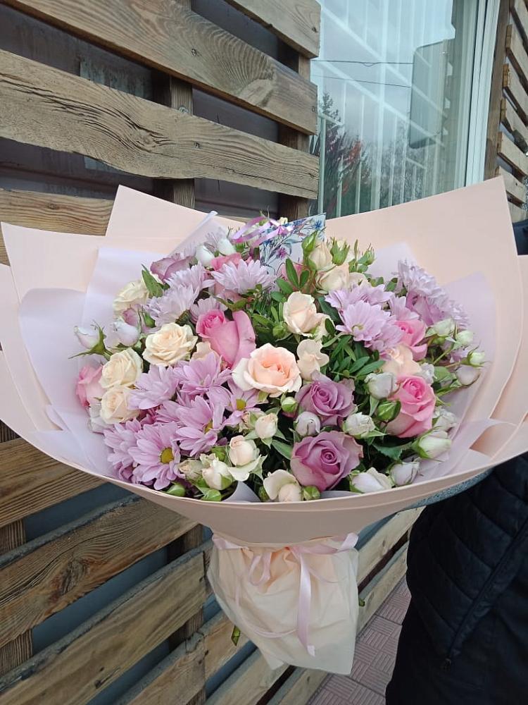 Букет цветов из: Розы и Хризантемы в Федоровка Республика Башкортостан