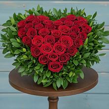 Цветочная композиция из Розы в виде сердца в Федоровка Республика Башкортостан