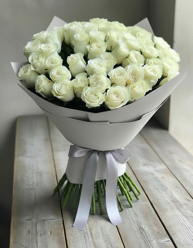 Букет 35 Белых роз в Федоровка Республика Башкортостан