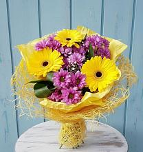 Букет цветов из:  Хризантемы и Герберы в Федоровка Республика Башкортостан