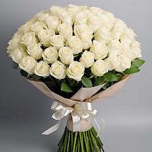 Букет 101 беля роза Белоснежка в Федоровка Республика Башкортостан