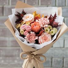 Букет цветов из:  Гвоздики, Хризантемы и Розы в Федоровка Республика Башкортостан