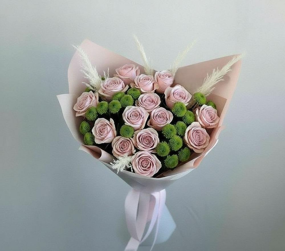 Букет цветов из: Розы и Хризантемы в Федоровка Республика Башкортостан