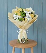 Букет цветов из:  Хризантемы и Розы в Федоровка Республика Башкортостан