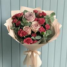 Букет цветов из:  Гвоздики и Розы в Федоровка Республика Башкортостан