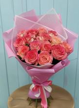 Букет 15 Розовых роз Равель в Федоровка Республика Башкортостан