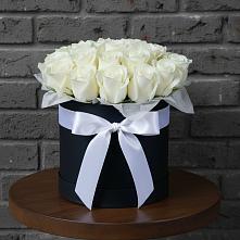 Цветочная композиция из Розы в шляпной коробке #REPLACE_PRED# Федоровка Республика Башкортостан